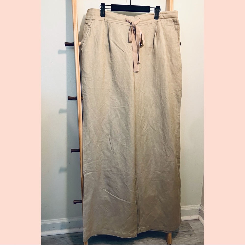 Wide Leg Linen Pants